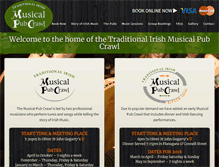 Tablet Screenshot of musicalpubcrawl.com